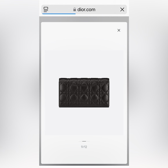 Authentic Black Dior Caro Pouch with Chain (only wore once!) - Picture 7 of 17